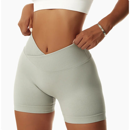 High Waist Yoga Shorts - Seamless, Breathable, and Supportive