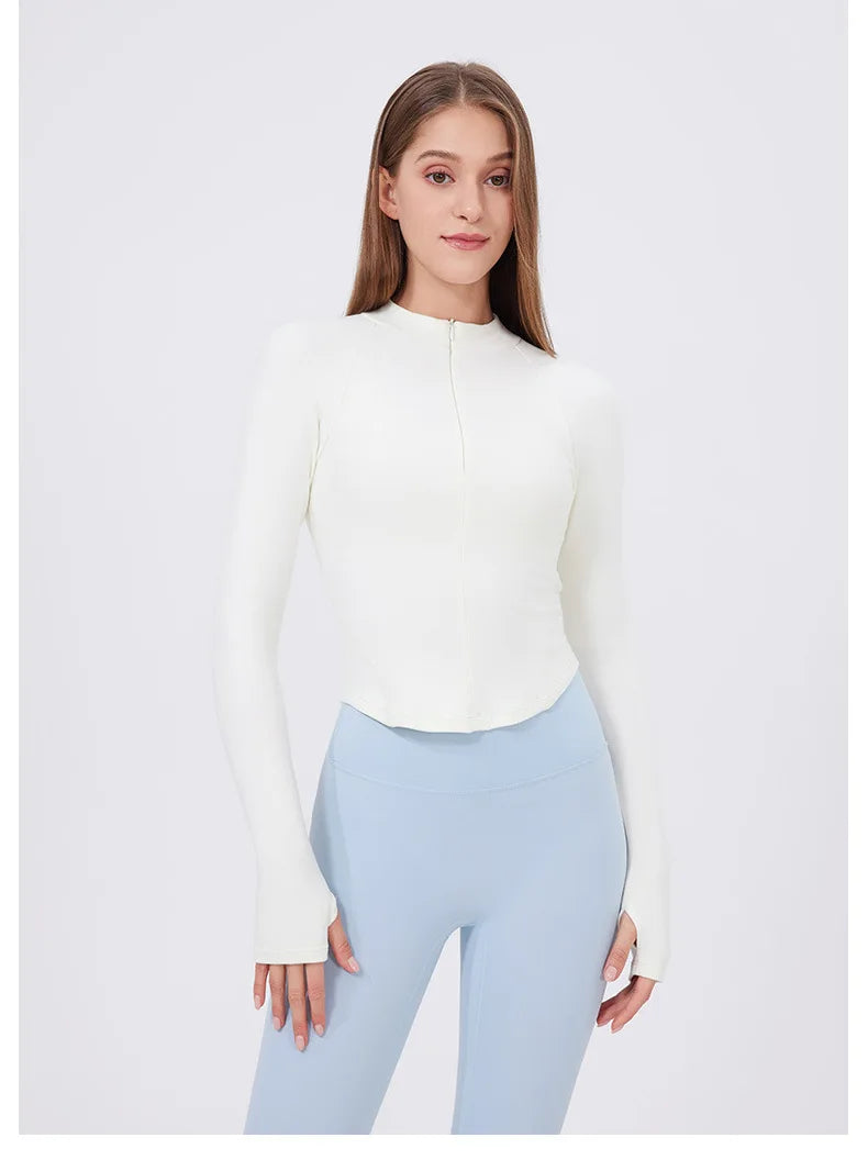 Workout Jacket - Fitness Apparel & Breathable Running Top