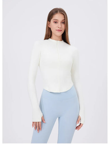 Workout Jacket - Fitness Apparel & Breathable Running Top