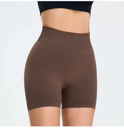 Seamless High Waist Sports Shorts - Elevate Your Workout