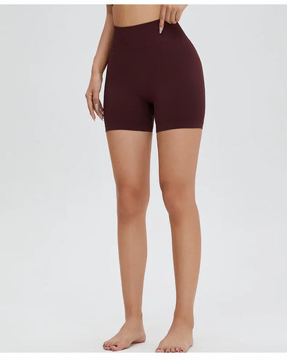 Seamless High Waist Sports Shorts - Elevate Your Workout