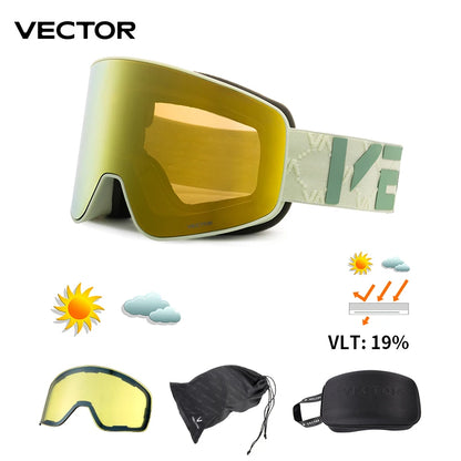 Ski Goggles with Anti Fog & UV400 Protection