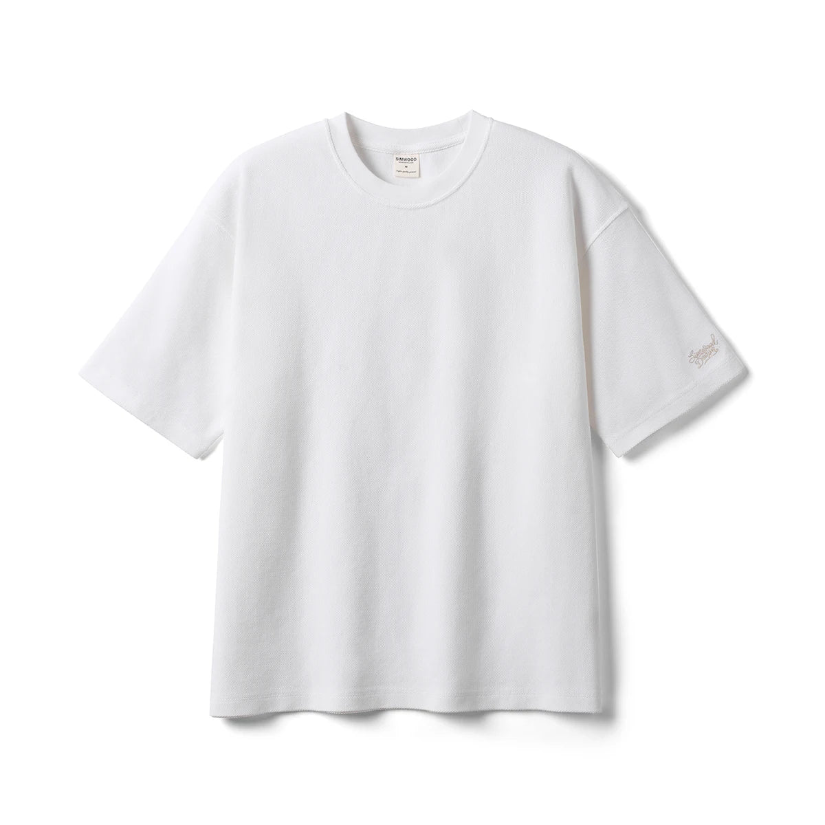 Breathable Pique T-Shirt - Cotton Blend Casual Tops