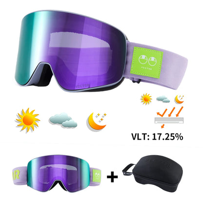 Ski Goggles - Anti-Fog UV400 Snowboard Eyewear