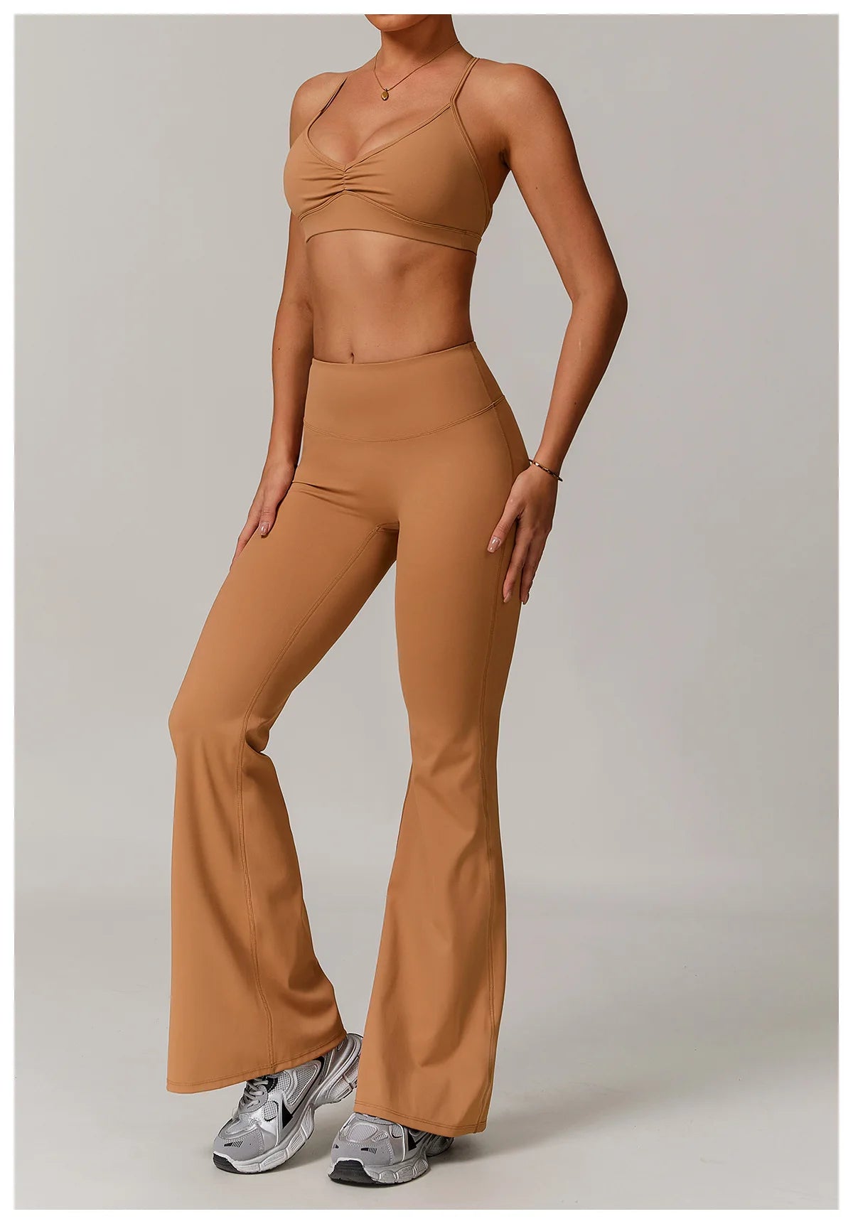 Sports Bra with Breathable Quick-Dry Cross Back Design