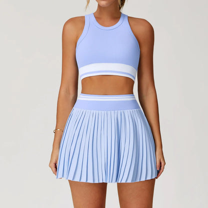 Tennis Dress Set - Quick-Drying Sportswear & Fitness Outfit