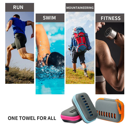 Compact & Portable Quick Dry Towels for Sports Gym, Hiking and Yoga