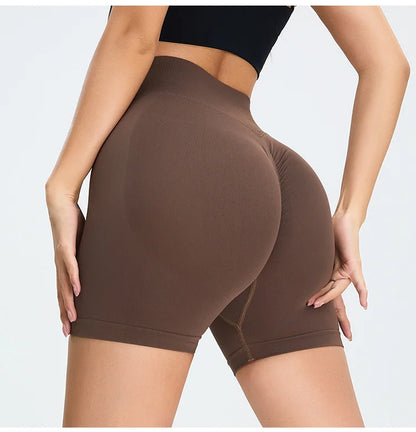 Seamless High Waist Sports Shorts - Elevate Your Workout