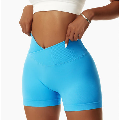 High Waist Yoga Shorts - Seamless, Breathable, and Supportive