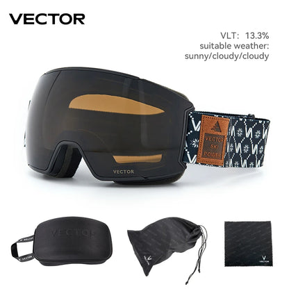 Ski Goggles with UV400 & Anti-Fog Features for Winter Sports