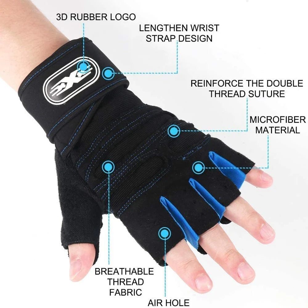 Weight Lifting Gloves With Wrist Wrap