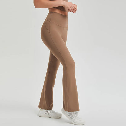 Antibacterial Push-Up Sports Leggings with Flared Design