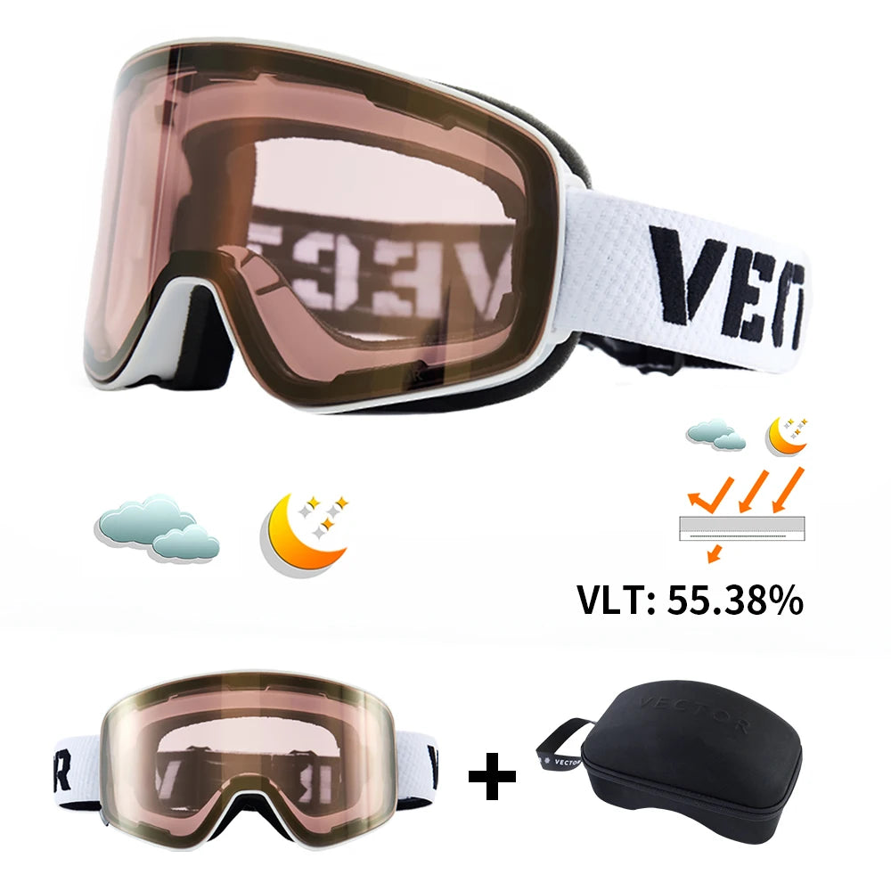 Ski Goggles - Anti-Fog UV400 Snowboard Eyewear