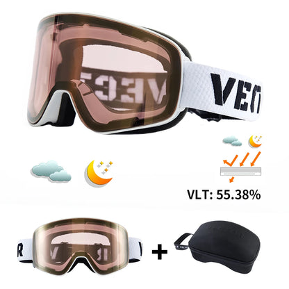 Ski Goggles - Anti-Fog UV400 Snowboard Eyewear