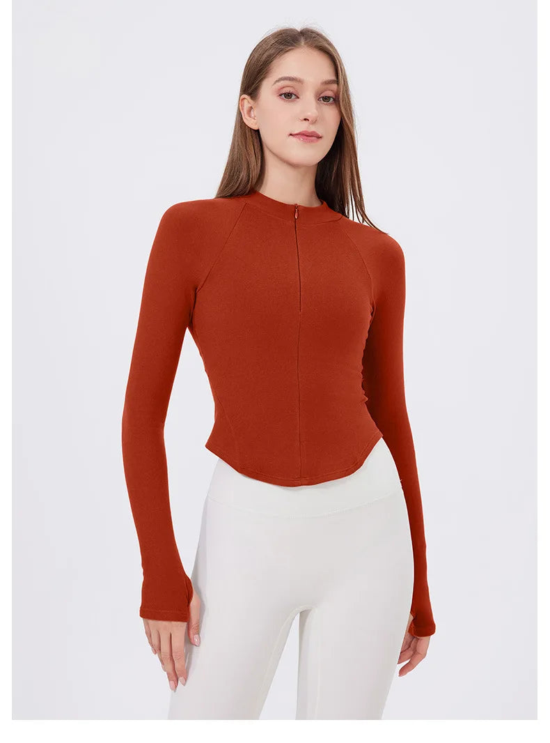 Workout Jacket - Fitness Apparel & Breathable Running Top