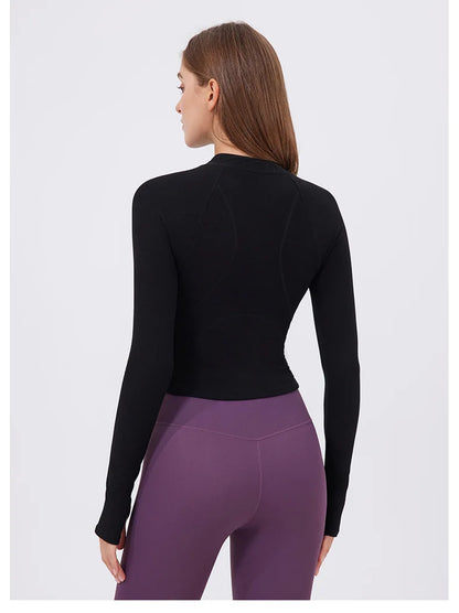 Workout Jacket - Fitness Apparel & Breathable Running Top