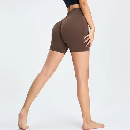 Seamless High Waist Sports Shorts - Elevate Your Workout
