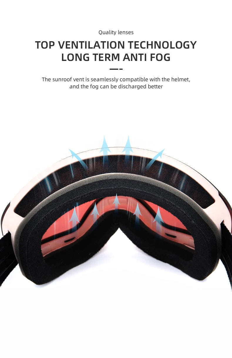 Ski Goggles - UV Protection & Interchangeable Lens Design