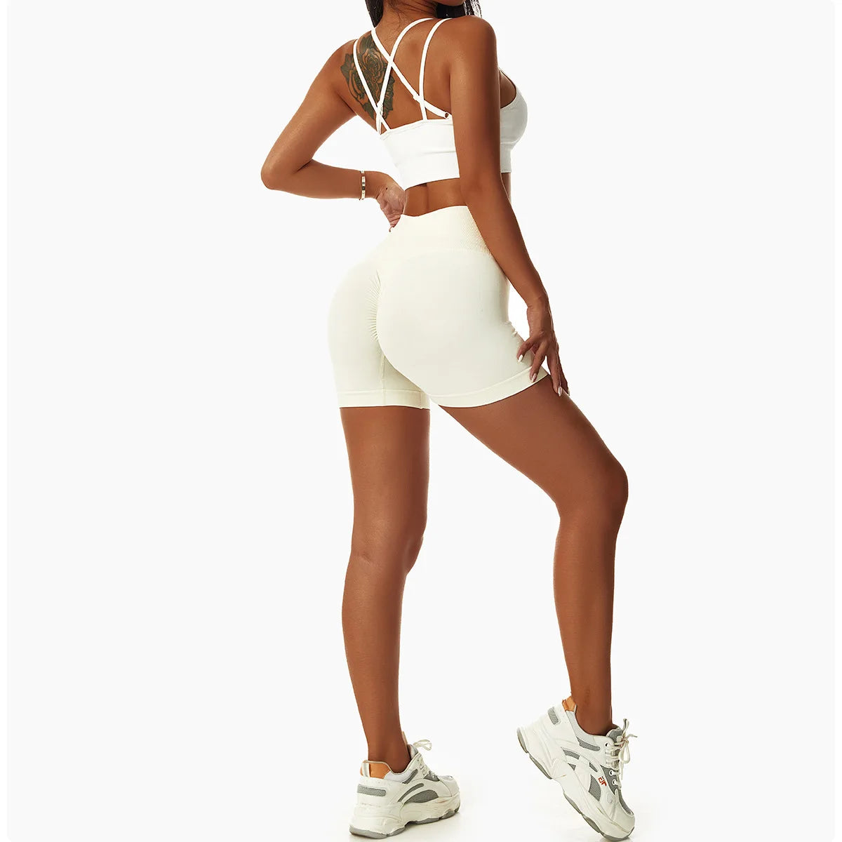 High Waist Yoga Shorts - Seamless, Breathable, and Supportive