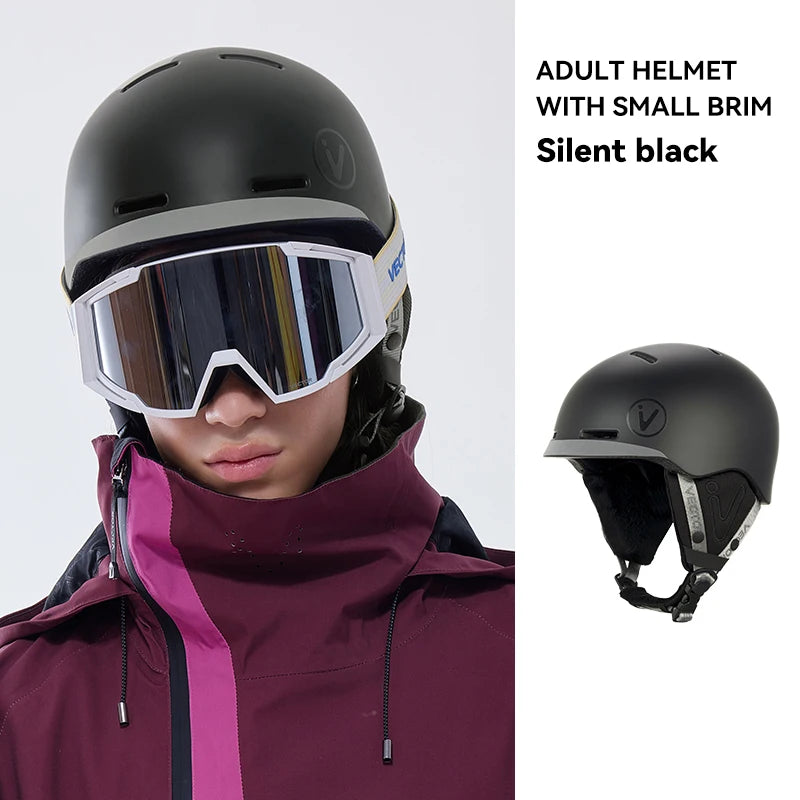 Ski Helmet with Removable Lining & CE Certified Safety