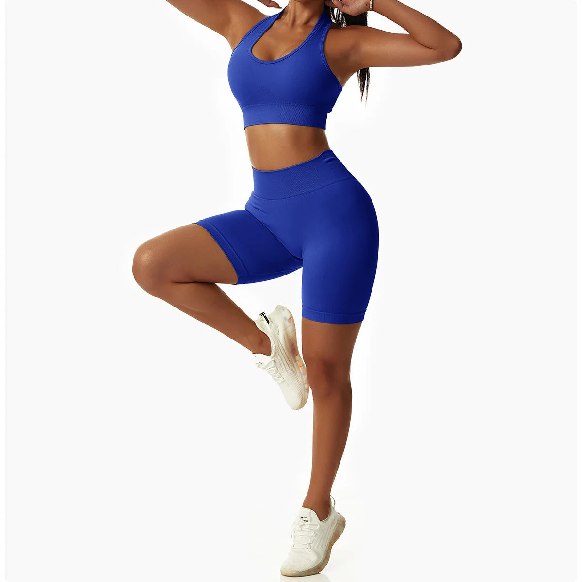 Sports Bra with Halter Neck & Breathable Design for Active Comfort