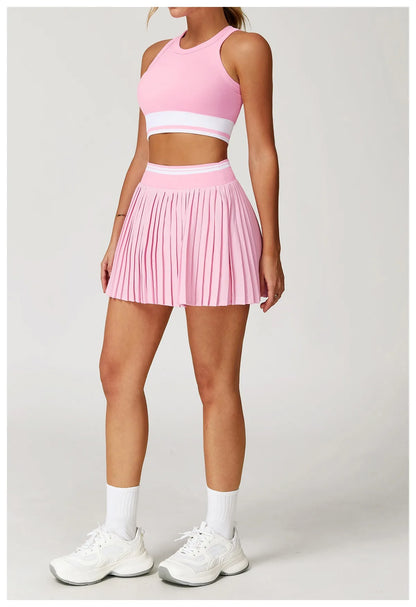 Tennis Dress Set - Quick-Drying Sportswear & Fitness Outfit