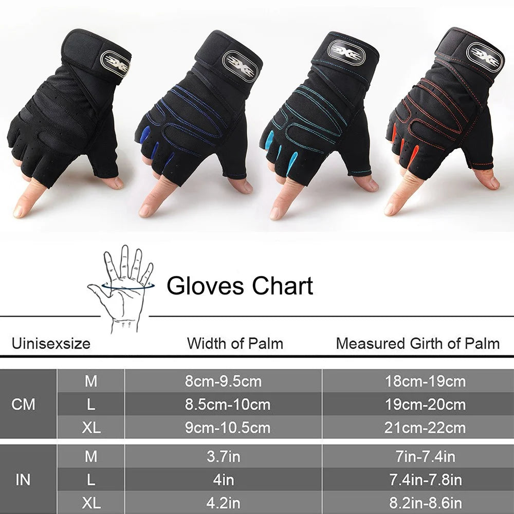 Weight Lifting Gloves With Wrist Wrap
