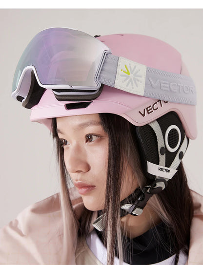 Ski Goggles with UV400 & Anti-Fog Features for Winter Sports