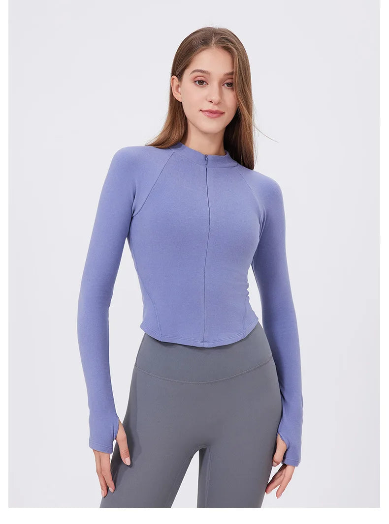 Workout Jacket - Fitness Apparel & Breathable Running Top