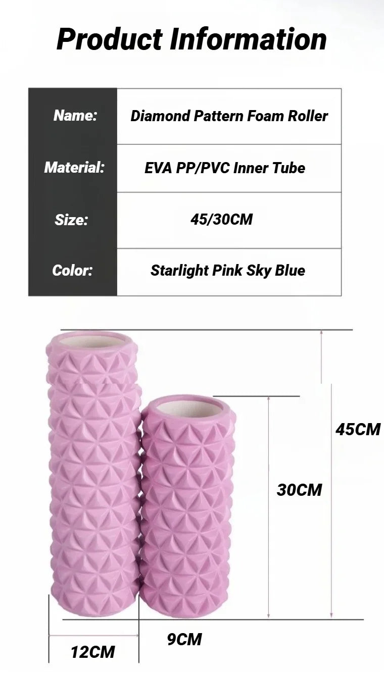 3D Diamond Foam Massage Roller