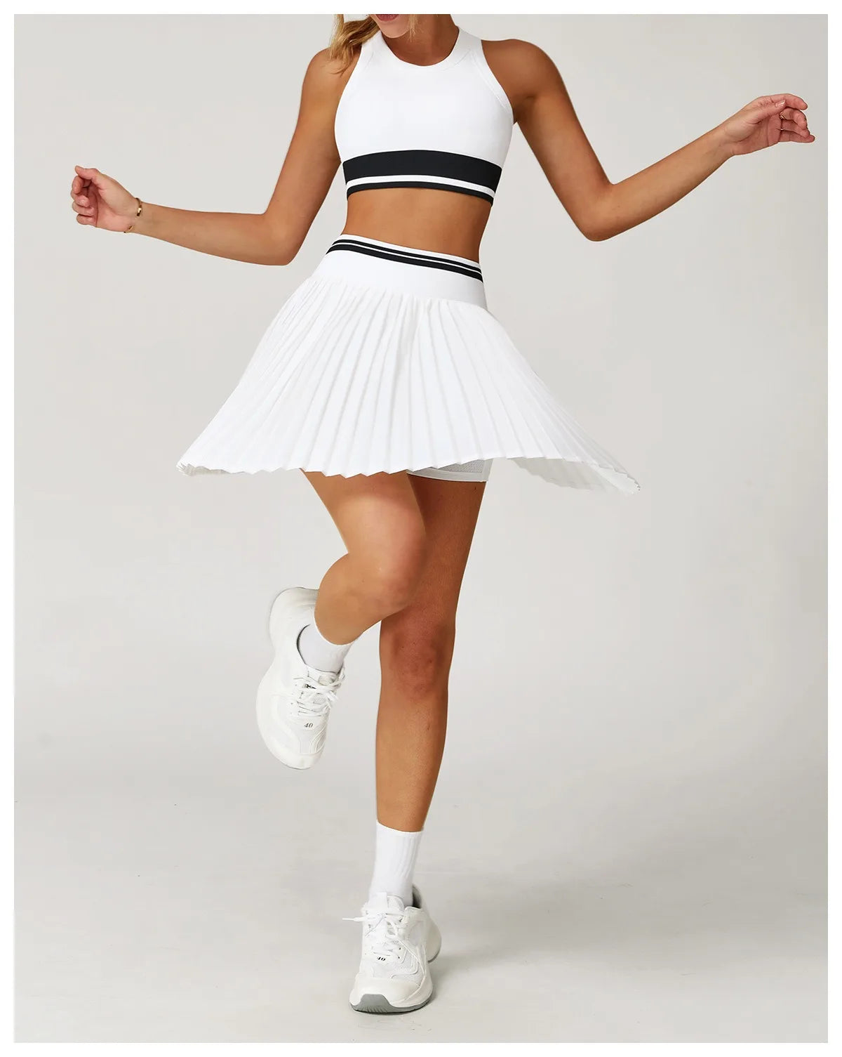 Golf Pleated Skirt: High Waist Comfort & Breathability