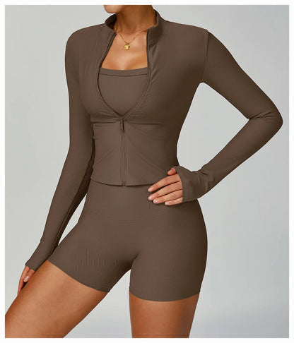 Yoga Jacket - Quick-Dry & Breathable Outdoor Workout Essential