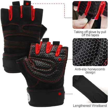 Weight Lifting Gloves With Wrist Wrap