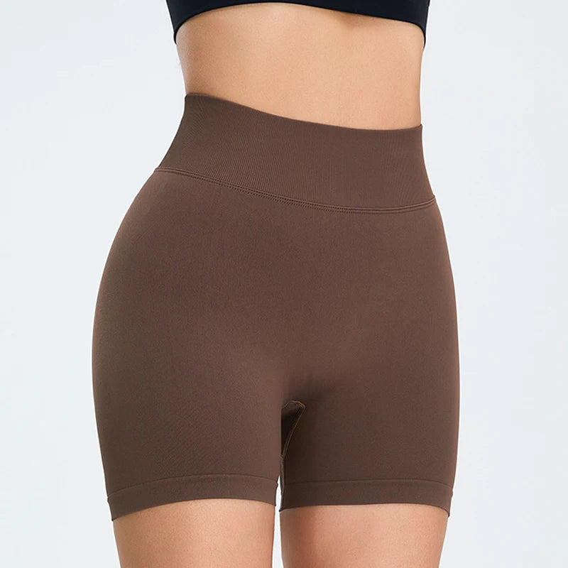 Seamless High Waist Sports Shorts - Elevate Your Workout
