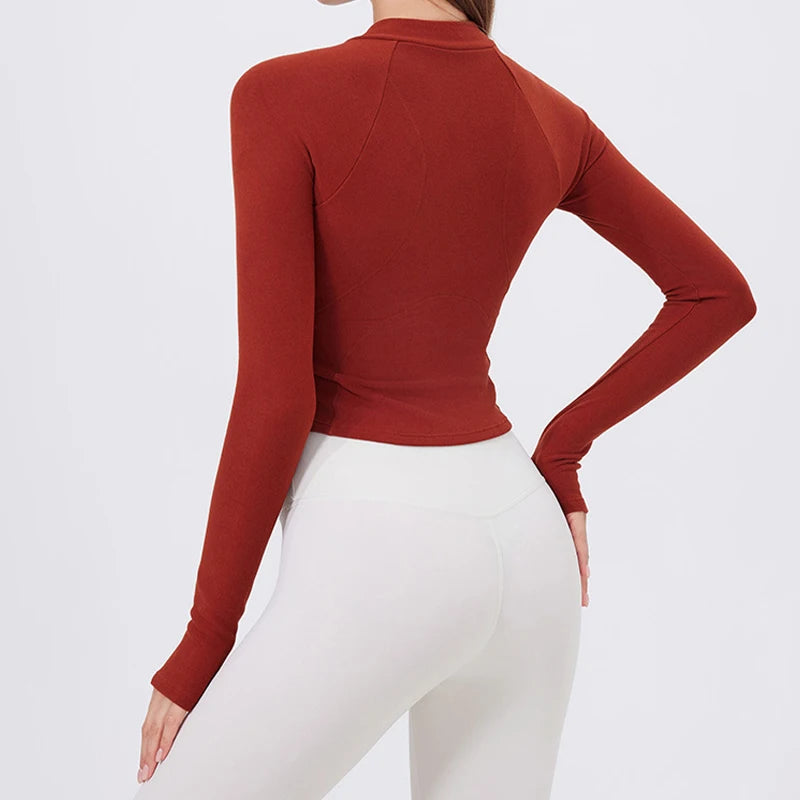 Workout Jacket - Fitness Apparel & Breathable Running Top