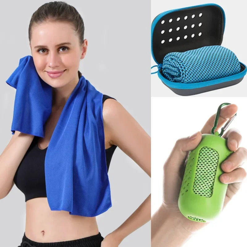 Instant Dry Sports Towel With Case