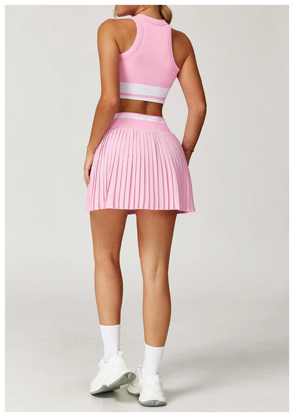 Tennis Dress Set - Quick-Drying Sportswear & Fitness Outfit