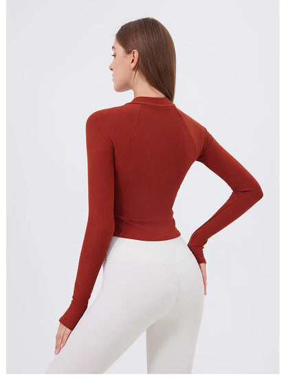 Workout Jacket - Fitness Apparel & Breathable Running Top