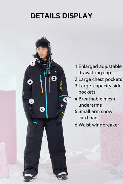 Skiing Jacket - Waterproof & Warm Outdoor Wear