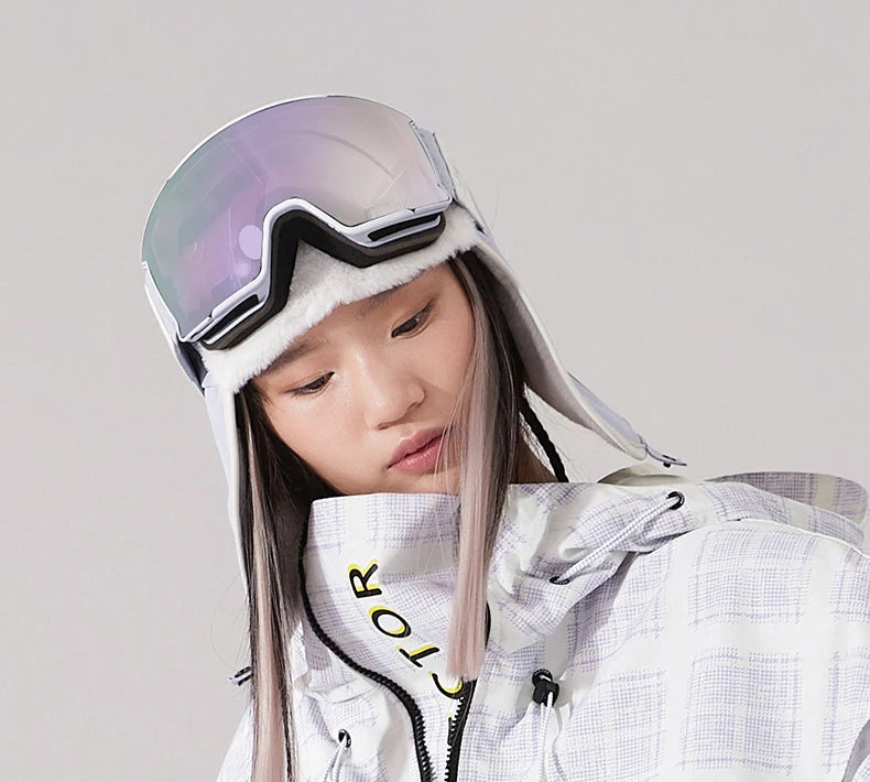 Ski Goggles with UV400 & Anti-Fog Features for Winter Sports