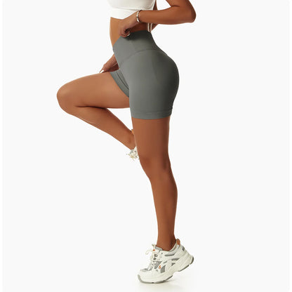 High Waist Yoga Shorts - Seamless, Breathable, and Supportive