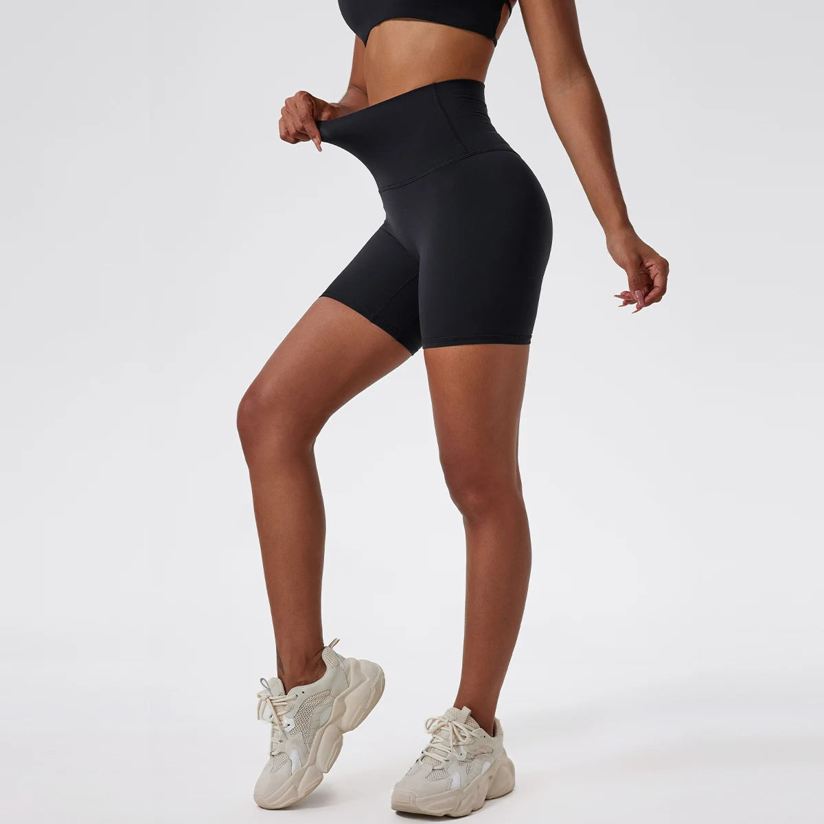 High Waist Yoga Shorts - Comfortable & Stylish Workout Gear