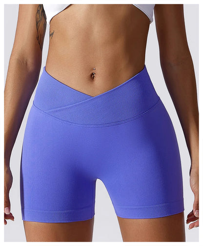 High Waist Yoga Shorts - Seamless, Breathable, and Supportive